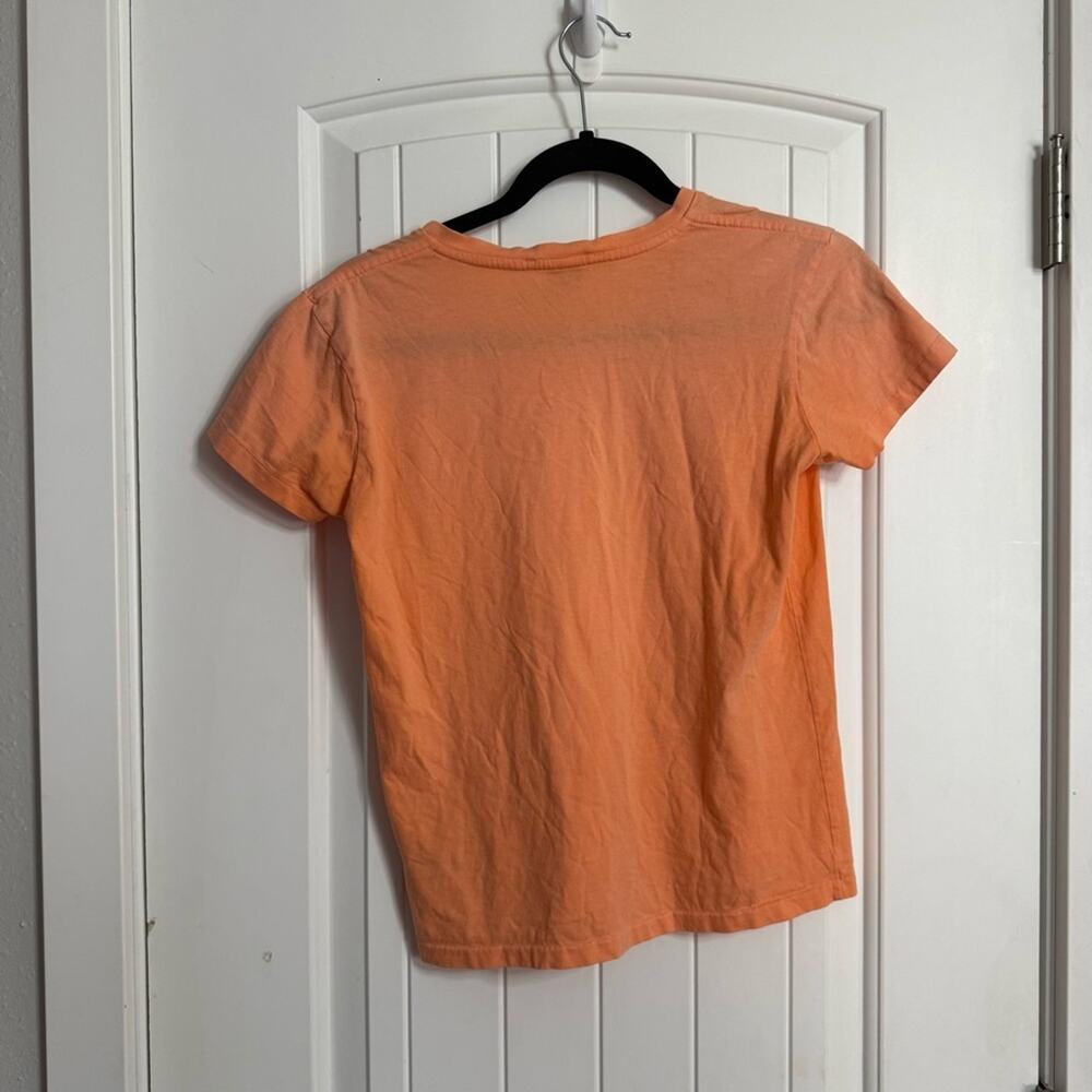 Ralph Lauren Orange V-Neck 100% cotton size small - Picture 2 of 5